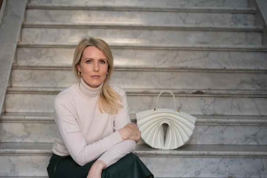Thaden is the most amazing bag we will see in Emily in Paris and is created in collaboration with a 90-year-old artisan